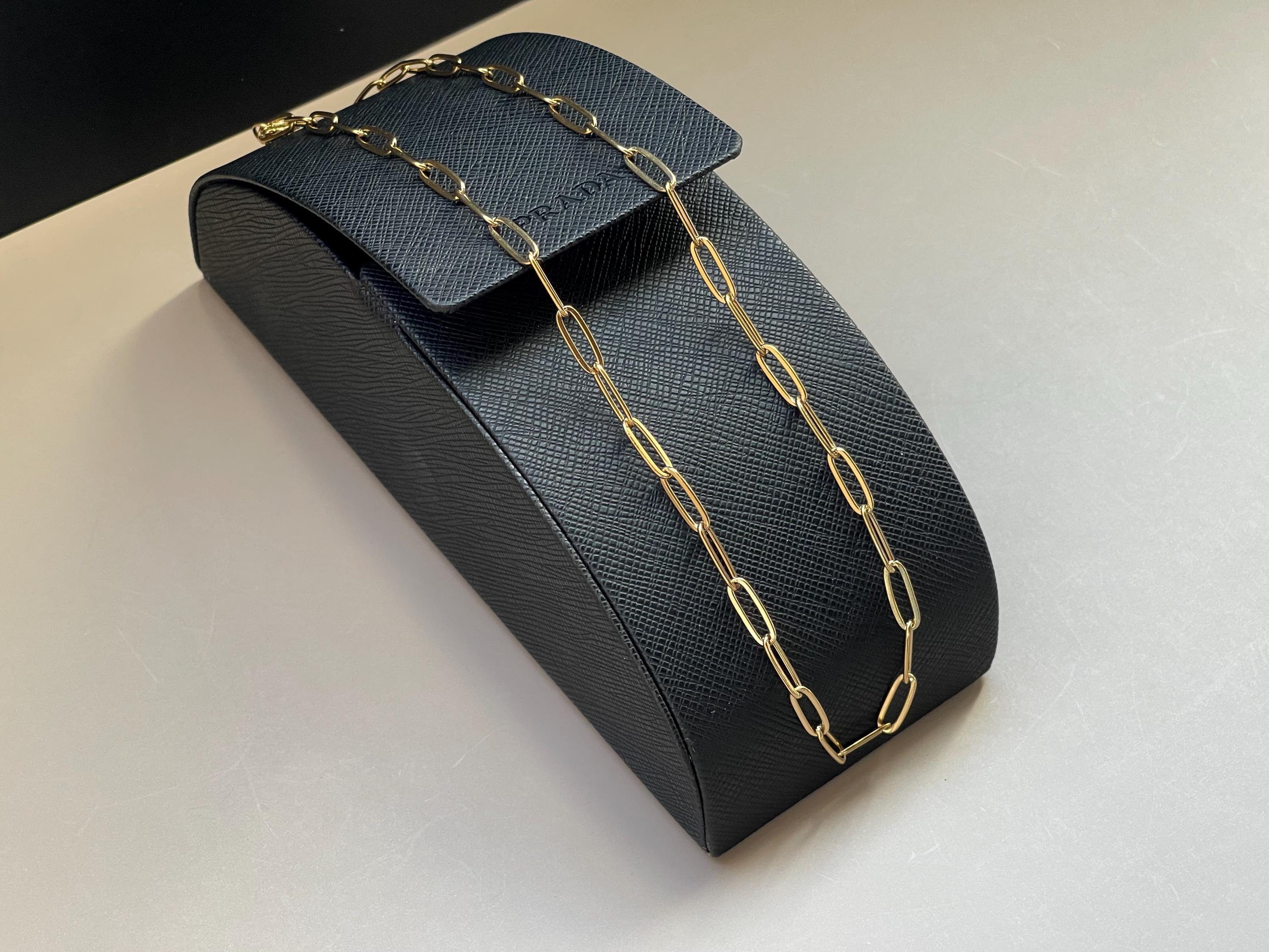 Gold Chain Necklace, Paperclip Necklace, Cuban Chain, Figaro Chain ...