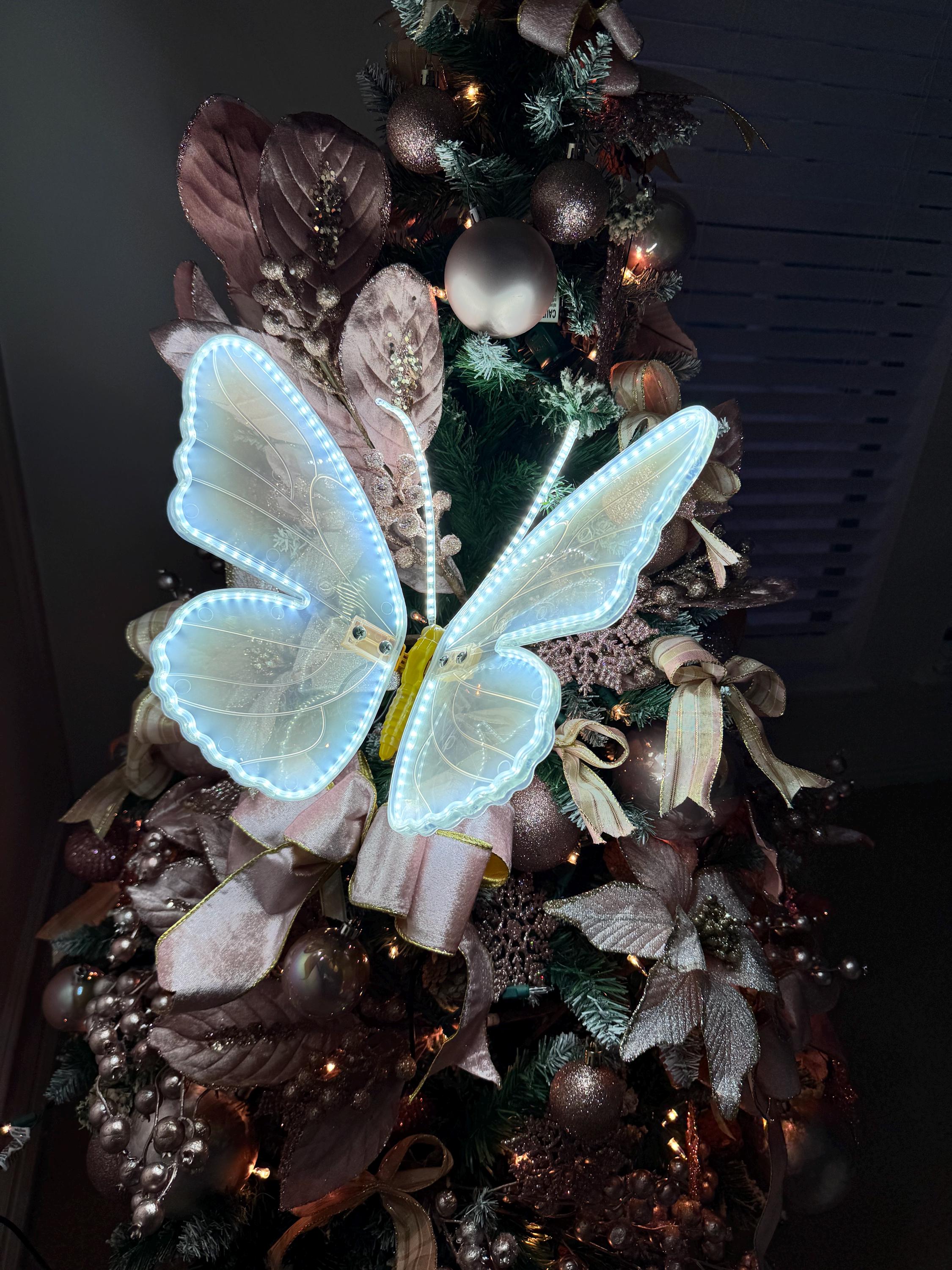 Magical LED Butterfly That Moves Its Wings by Opening and Closing