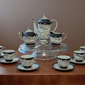 Moriage Dragonware Tea Set