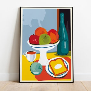 Natura Morta Fruit Art Aplle Coffee Food