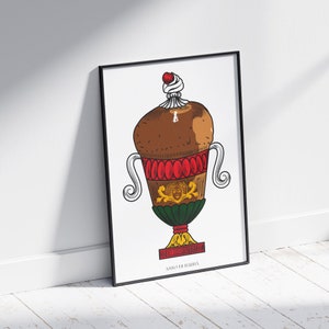 Asso di Babba carte Modiano Napoli Tradizione Culinaria Dessert Partenopeo Poster Design