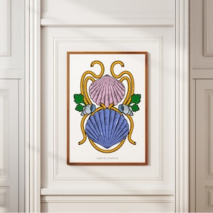 Asso di Vongole carte Modiano Napoli Tradizione Culinaria Pasta Partenopeo Poster Design