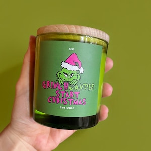 Weihnachtliche Duftkerze: Fraser Fir Sojawachskerze mit Holzdocht