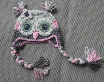 Pink Owl Hat