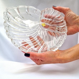 Vintage lead crystal candy bowl 24% PbO