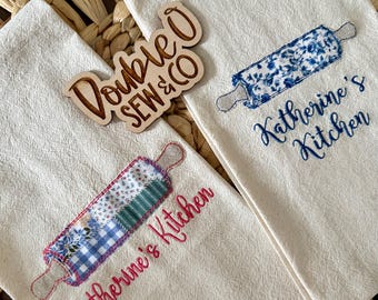 Applique rouleau à pâtisserie - fichier de broderie numérique