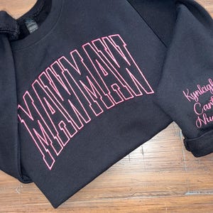 Name on sleeve(s) add on