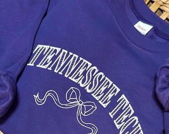 Fichier de broderie numérique Tennessee Tech avec noeuds de style vintage