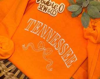sweat-shirt à col rond brodé personnalisé Tennessee vintage