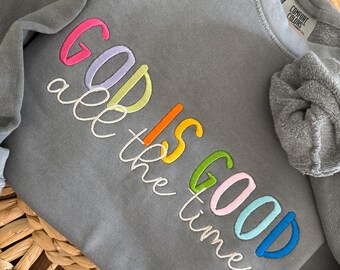 Fichier de broderie numérique Dieu est bon