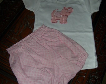 Tee Shirt Set for little Girls - Pink
