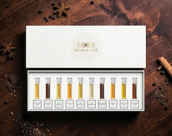 Dark Oud Fragrance Oil Discovery Set - 10 Sample Vials - 1ML each