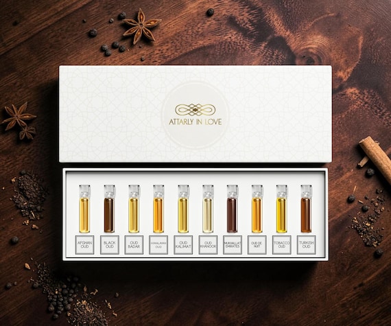Dark Oud Fragrance Oil Discovery Set - 10 Sample Vials - 1ML each