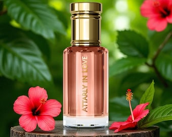 Scarlet Hibiscus Attar Perfume Oil | Hibiscus, Jasmine Sambac, Sandalwood, Vanilla | Alcohol-free