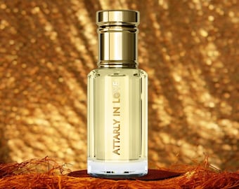 Sandal Saffron Perfume Oil: Spicy Vanilla Sandalwood, Vegan Fragrance
