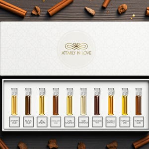 Dark Oud Fragrance Oil Discovery Set - 10 Sample Vials - 1ML each