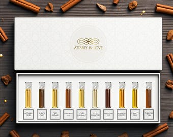 Dark Oud Fragrance Oil Discovery Set - 10 Sample Vials - 1ML each