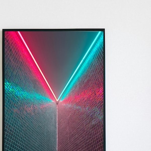 Neon Lights Fine Art Photography | Futuristic Wall Art | Digital Print for Modern Home Decor | Colorful Light Aesthetic