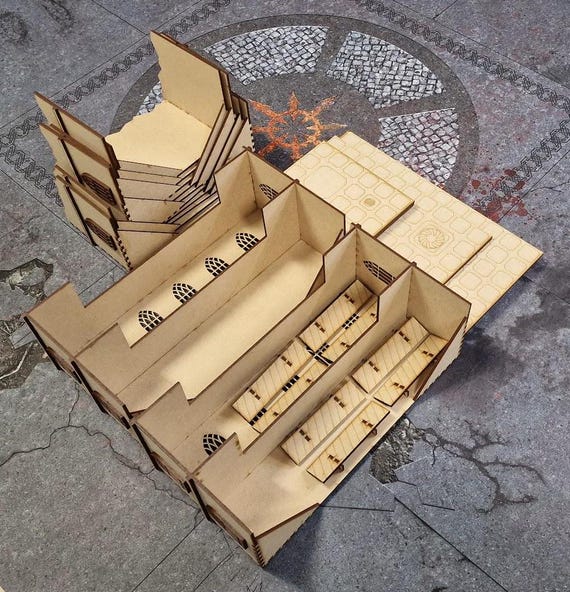 Foldable Chapter Approved Compatible 3D Printed Tournament Terrain Pack – Warhammer 40k