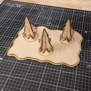 Forest Area Terrain | Modular MDF Wargaming Scenery Kit | Tabletop Terrain