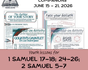 Come Follow Me 1 & 2 Samuel Lesson Plans – Youth Sunday School Activity (June 15-21)