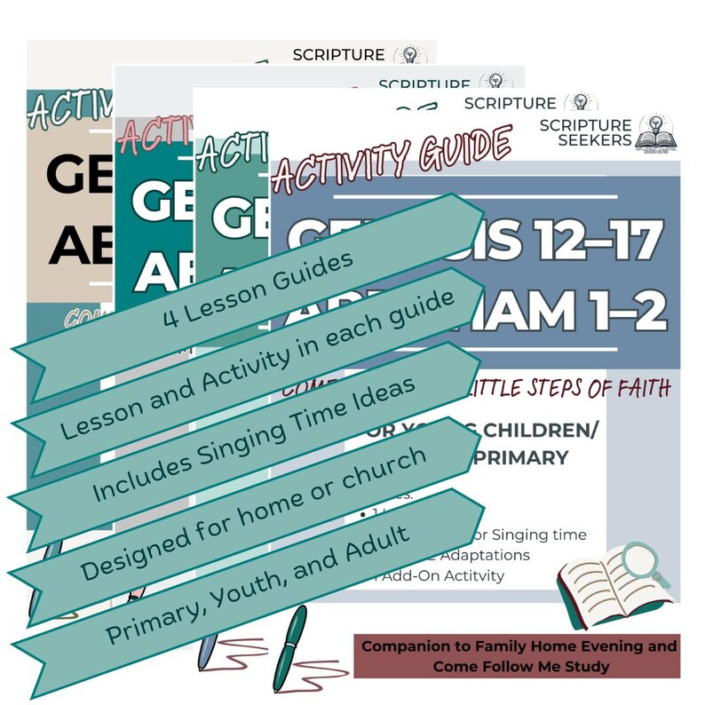 Come Follow Me Activity Guide – Genesis 12-17, Abraham 1-2 - Etsy