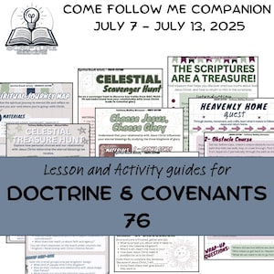 Come Follow Me Activity Guide: D&C 76, July 2025 - Family Scripture Fun