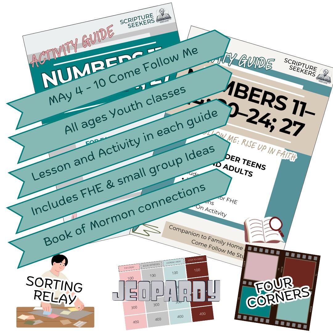 Numbers 11:14 Numbers 11–14, 20–24, 27 Youth Lesson Plans – Come Follow Me Guide (may ...