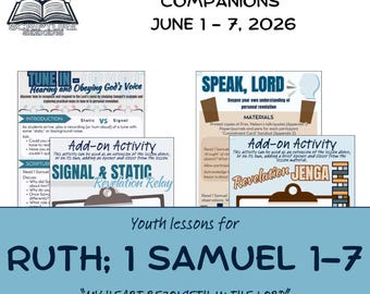 Come Follow Me Ruth, 1 Samuel 1–7 Lesoon Plans – Youth Sunday School Activity (June 1-7)