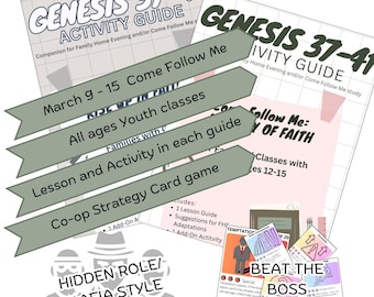 Guide d'activités et de leçons « Come Follow Me » Genèse 37-41 (9 - 15 mars) | YM YW YSA | École du dimanche