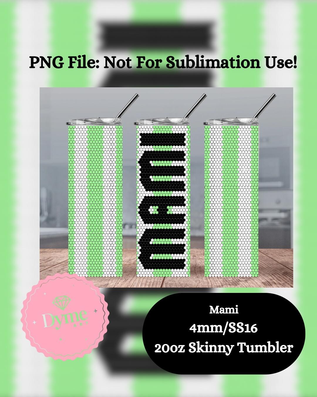 Pattern Mami Mami Mother’s Day/rhinestone Template Pattern Digital Design/ 20oz ...