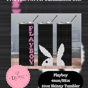 Play Bunny/ Rhinestone Template/ Pattern Digital Design/ 20oz Skinny Tumbler Cup/ 4mm-SS16 Stone Size/DIY Bling Crafts/Digital Products