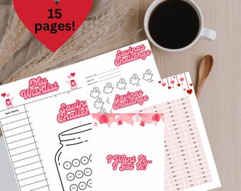 Wishlist and Savings Planner Digital/Printable Download Tracker (15pages)/Money Savings/Budgeting/Savings Goals/Money Management/Digital