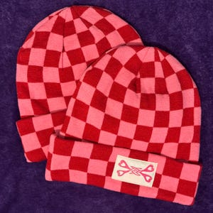 Chequered Sapphic Beanie