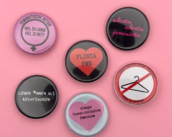 Feminismus Button Mix