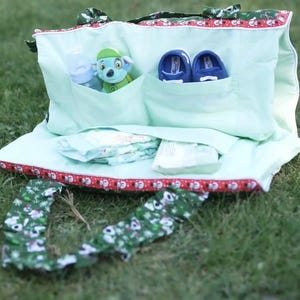 Mutter Baby Pflegetasche, Handtasche İnclouding Baby Bett, Decke und Feuchttücherfach, Multifunktionale Mutter Baby Reisetasche