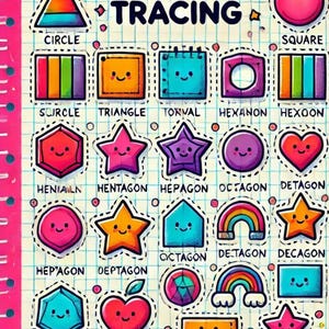14 Shapes Tracing - Etsy