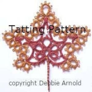 Tatting Pattern "Ahornblatt" PDF Sofort Download