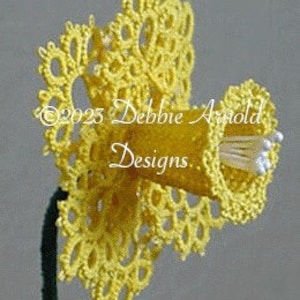 Tatting Pattern &quot;Deb&#39;s Daffodil&quot; PDF Instant Download
