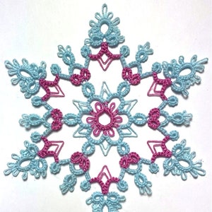 Tatting Pattern "Fun with Picots Snowflake" PDF Instant Download