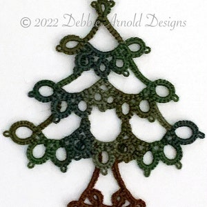 Tatting Pattern Christmas Tree PDF Instant Download image 4