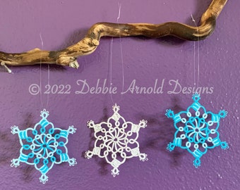 Tatting Pattern "Block Tatted Snowflake" PDF Instant Download