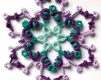 Tatting Pattern "Curled Ring Motifs" PDF Instant Download