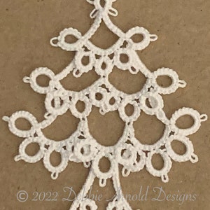 Tatting Pattern Christmas Tree PDF Instant Download image 7