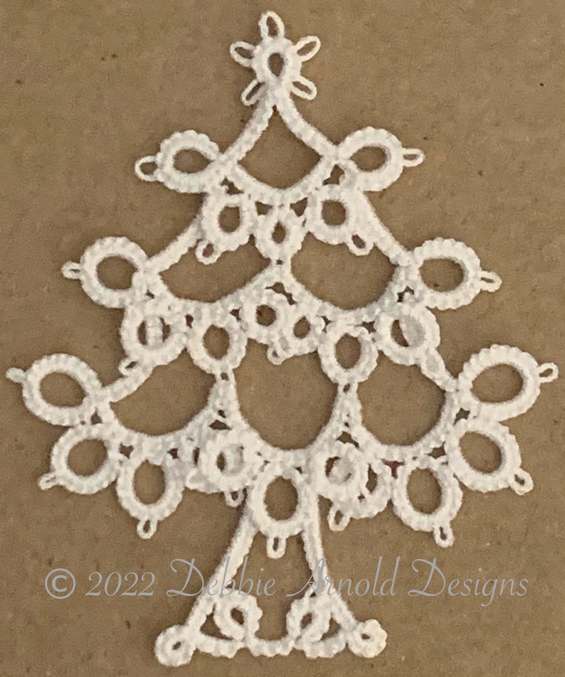 Tatting Pattern Christmas Tree PDF Instant Download image 7