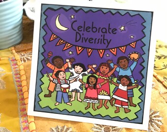 Greeting Cards (6) Celebrate Diversity Multicultural Art Teacher Classroom