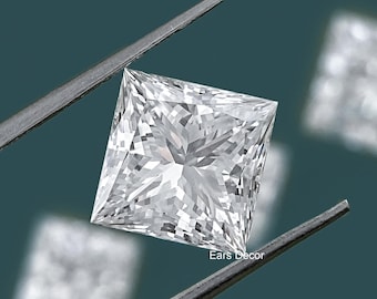 Princess Cut Lab Grown Diamond For Solitaire Ring, IGI Certified Eco Friendly Loose Diamond, CVD Diamond Engagement Ring For Customized Gift