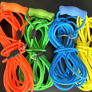 Biothane Dog Leash: 5/16 Heavy Duty Training/Recall Lead, Optional Slip Collar