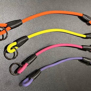 Agarraderas/Asas de tráfico Biothane: redondas de 6 mm (1/4") de diámetro, de uso medio, para perros.