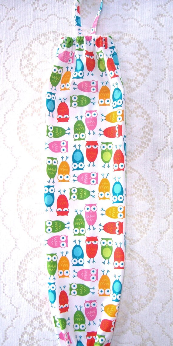 owl plastic bag holder